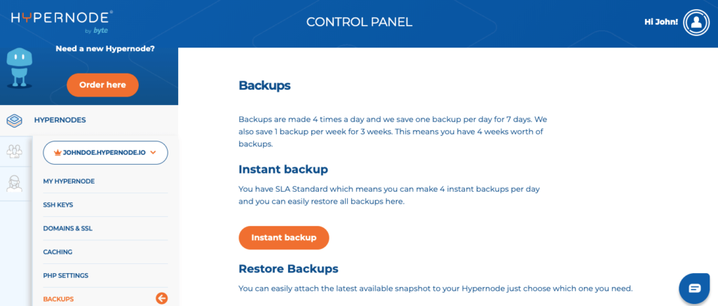 Multiple backups a day now available on Hypernode - Hypernode