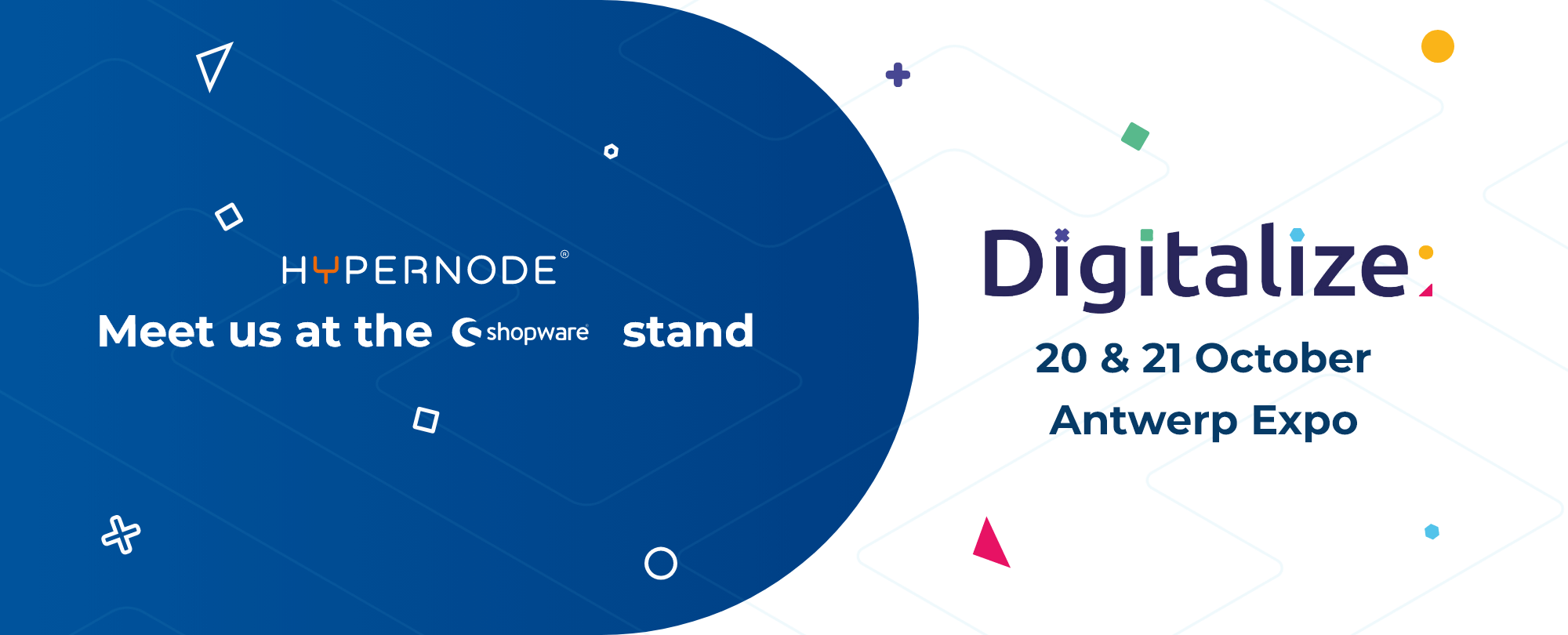 Hypernode op Shopware stand bij Digitalize Flanders