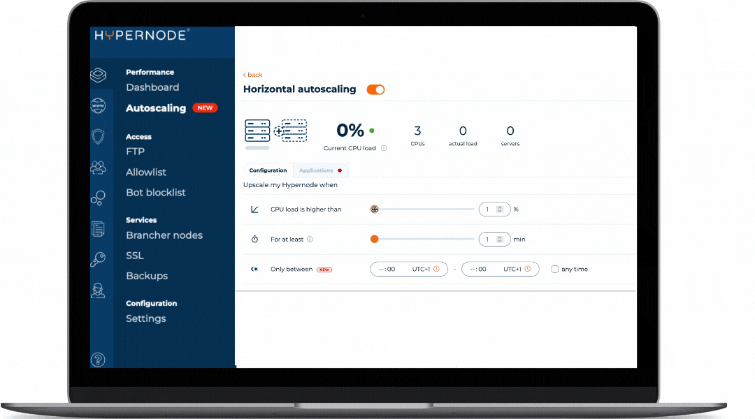 Animated GIF of Horizontal Autoscaling